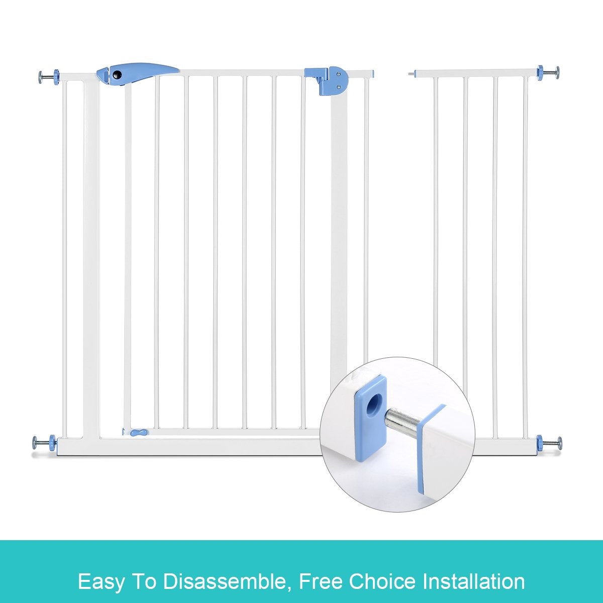 Baby Security Door Gates Child Play Pet Dog Extension Barrier Adjustable Stair