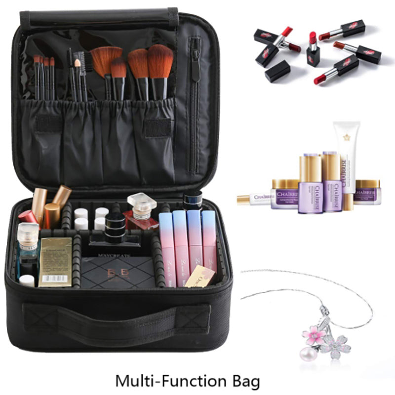Lebeau Travel Makeup Train Case Cosmetic Train Organizer Portable Artist Storage