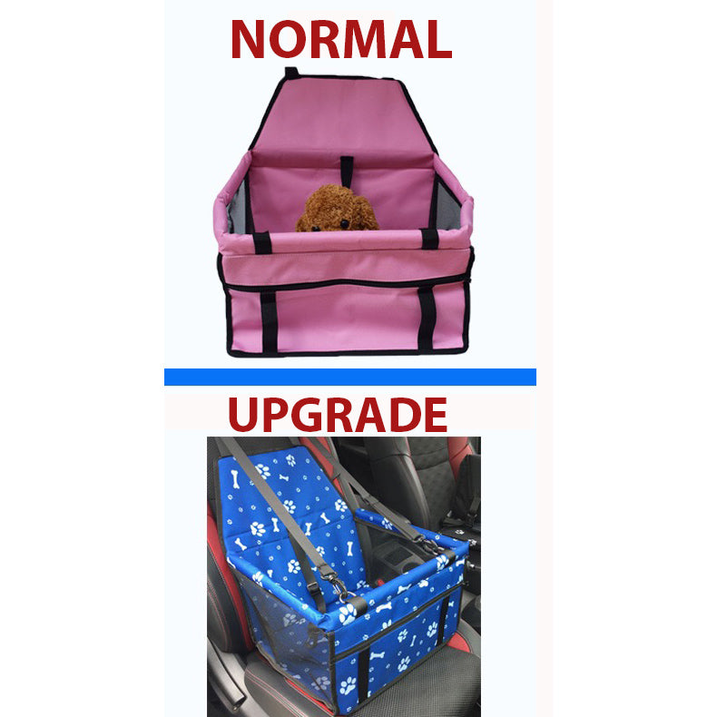 Pet Car Seat Booster Dog Cat Foldable Enclosure Secure Carrier Basket Travel