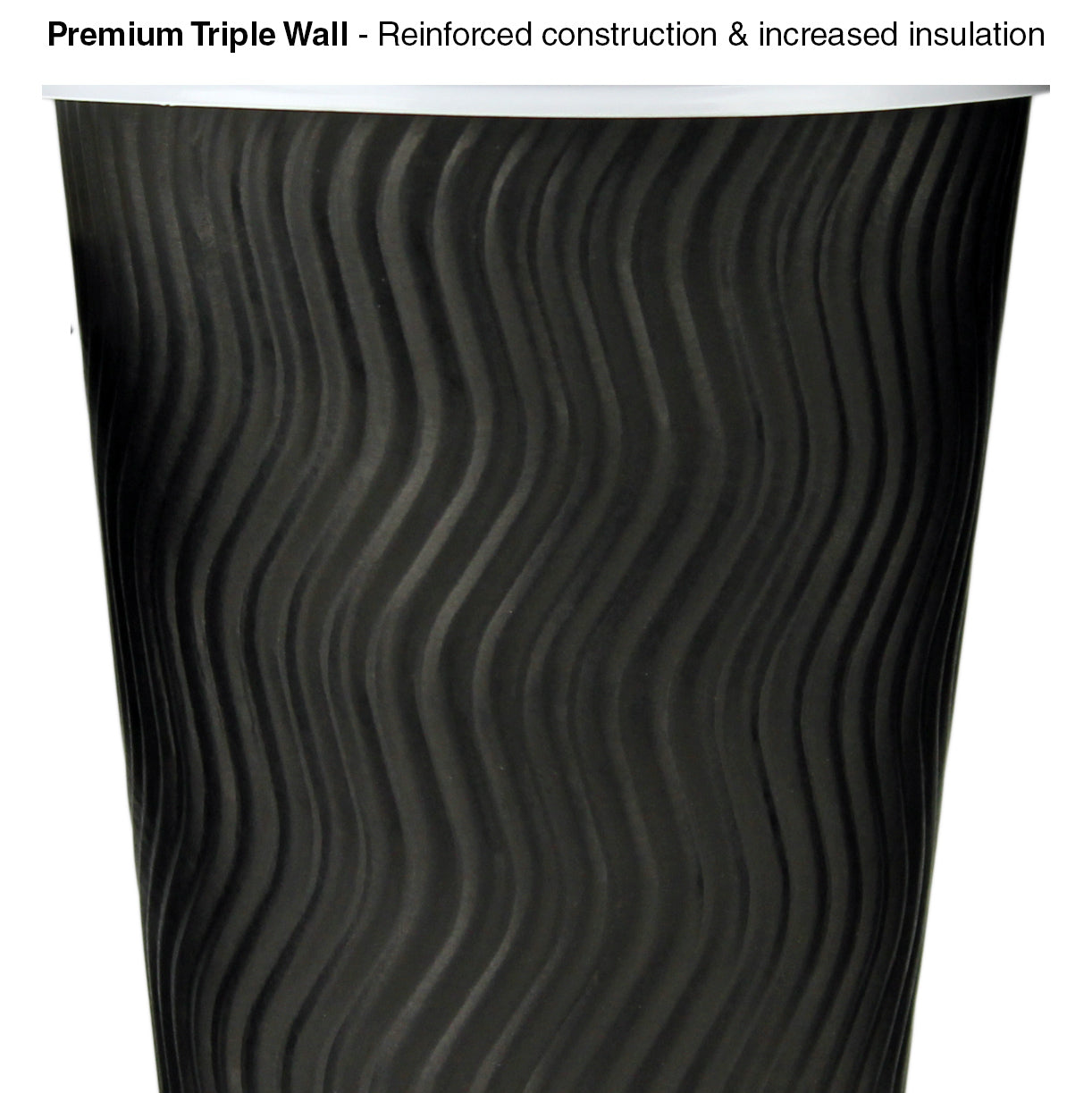 Coffee Cups Disposable Paper 4oz 8oz 12oz 16oz Triple Wall Drink Water Takeaway - Simply Homeware