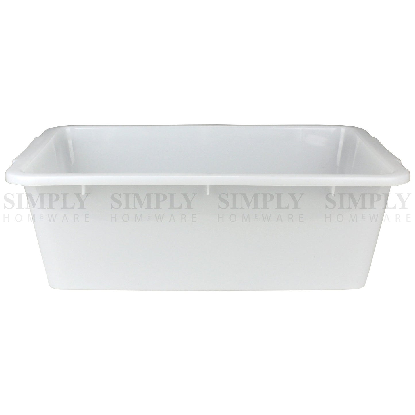 2x Storage Tray Basket Plastic Organiser Trays Tub Container Organizer White - Simply Homeware