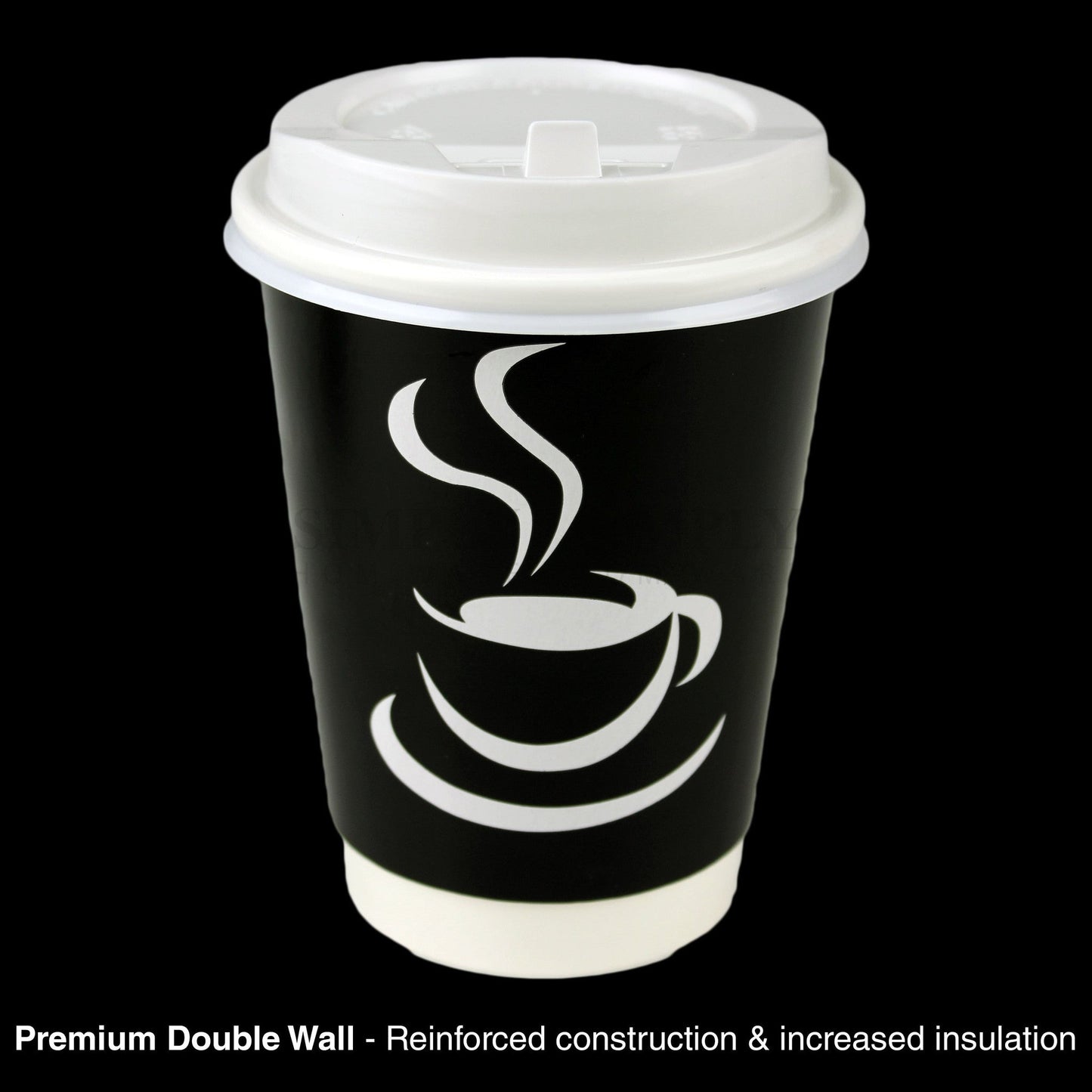 Disposable Coffee Cups 8oz 12oz 16oz Takeaway Paper Double Wall Take Away Bulk - Simply Homeware