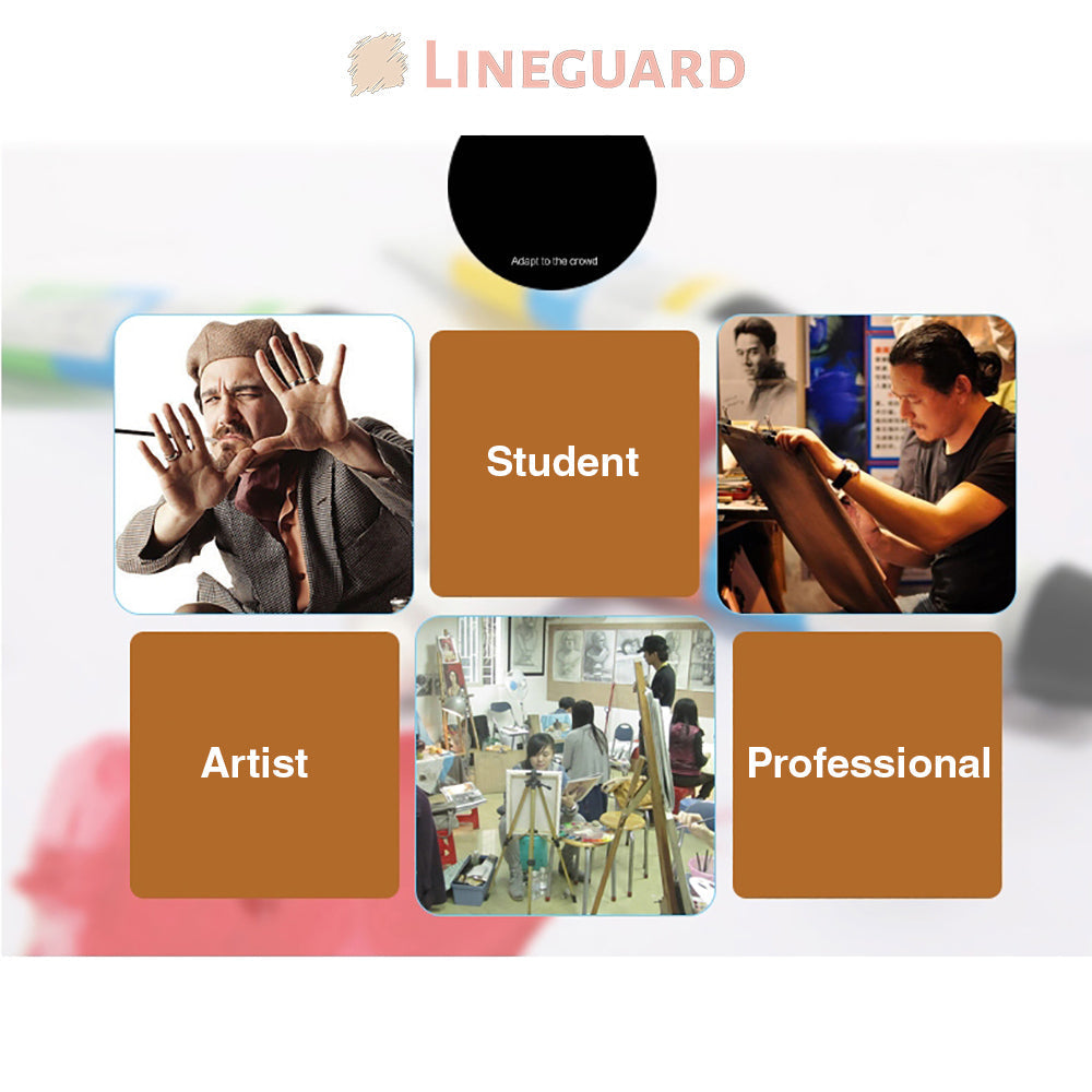 Lineguard Mechanical Pencil Sharpener Manual Desktop Charcoal Stationery Hand