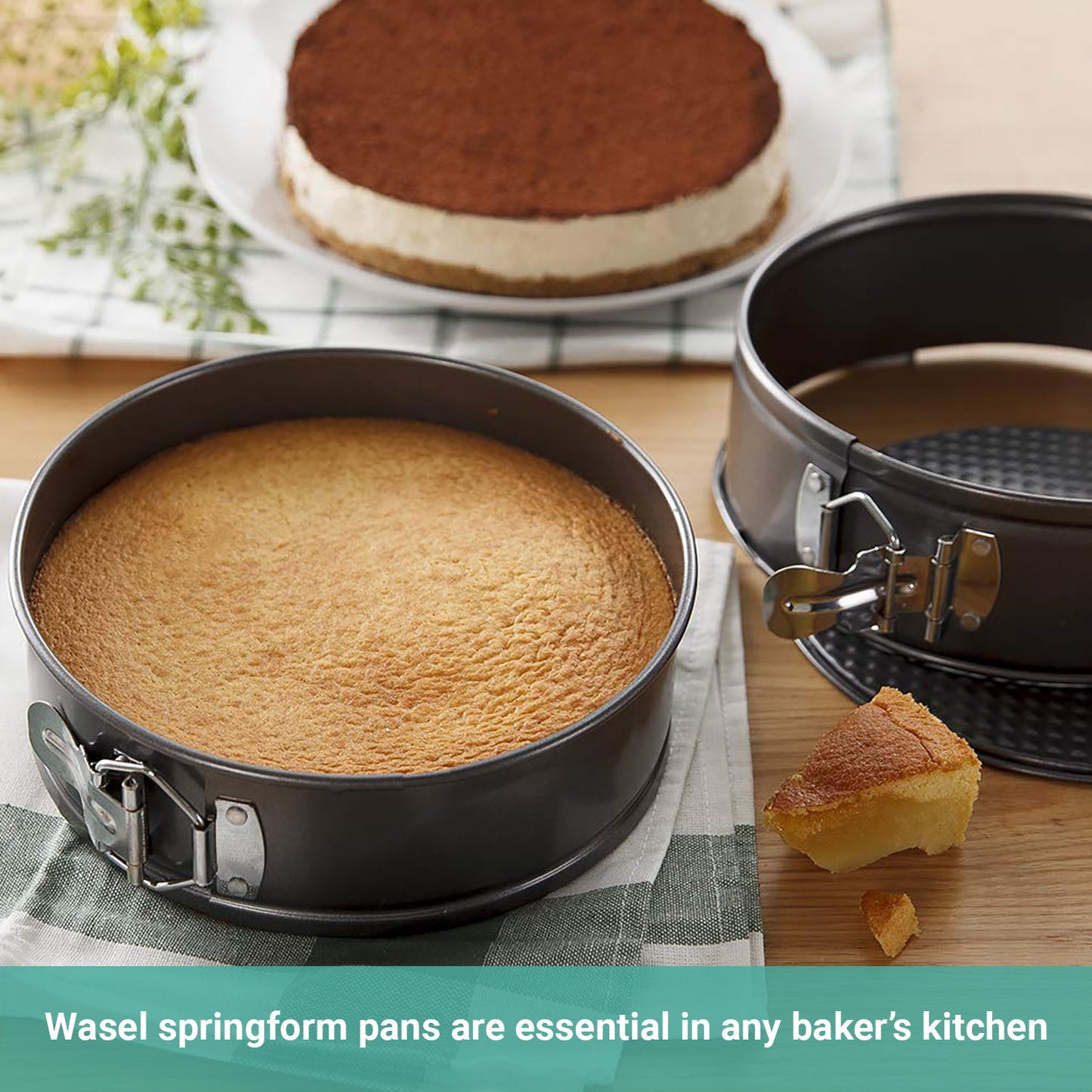 Wasel Cake Tins Set Springform Pan Baking Round Non Stick Tray Bakeware Mold Dee