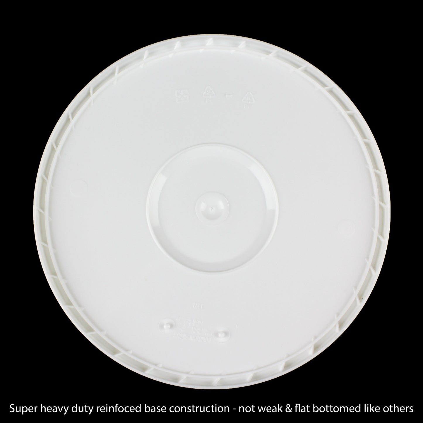 Plastic Bucket with Lid Buckets White 5L 10L 15L 20L Food Grade Pail Handle Bulk