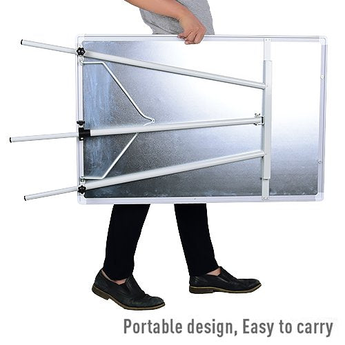 Whiteboard Portable Stand Easel Tripod Magnetic Display Telescopic Flipchart 60