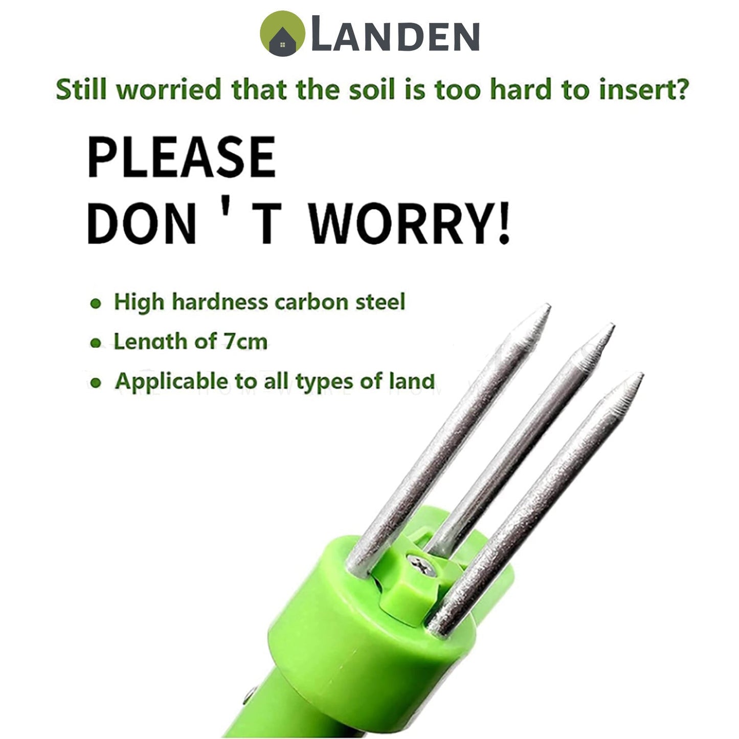 Landen Garden Weed Puller Standing Plant Root Remover Manual Weeder Hand Tool