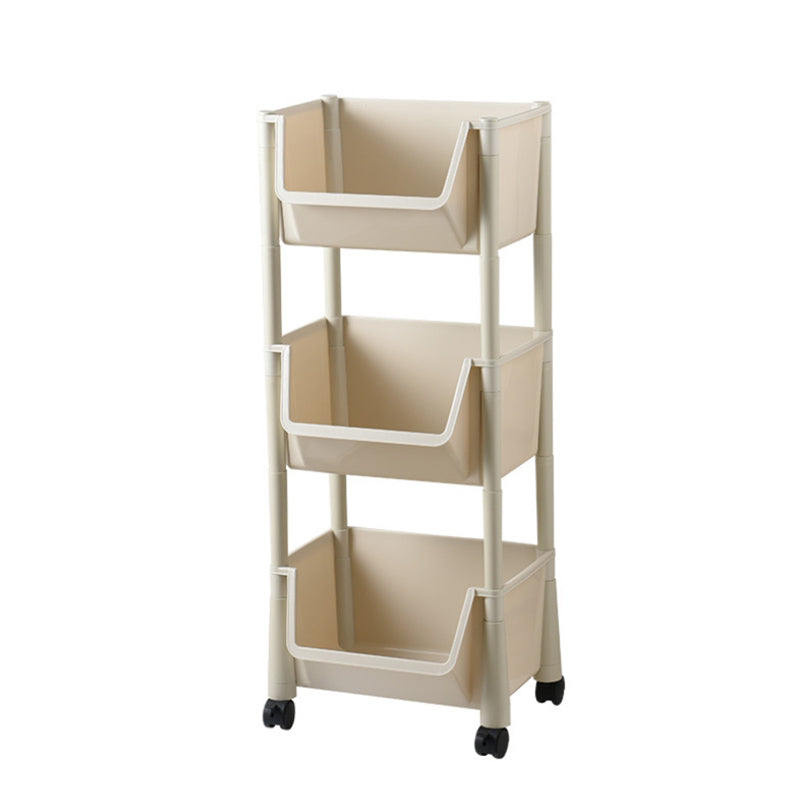 Lecluse Trolley Fruit Vegetable Kitchen Storage Rack Shelf Stand Pantry Trolley