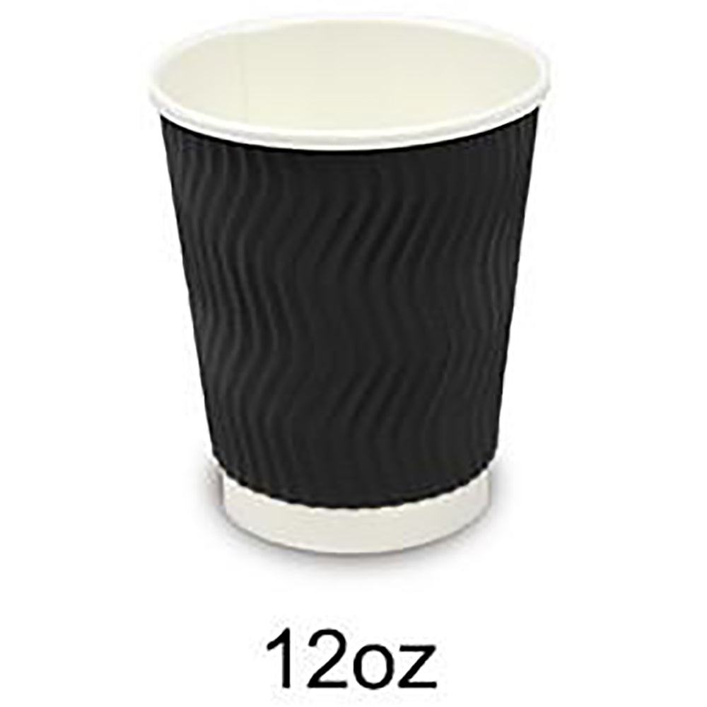 Coffee Cups Disposable Paper 4oz 8oz 12oz 16oz Triple Wall Drink Water Takeaway - Simply Homeware
