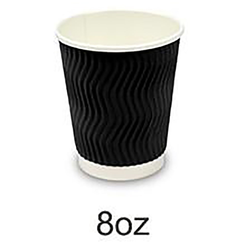 Coffee Cups Disposable Paper 4oz 8oz 12oz 16oz Triple Wall Drink Water Takeaway - Simply Homeware