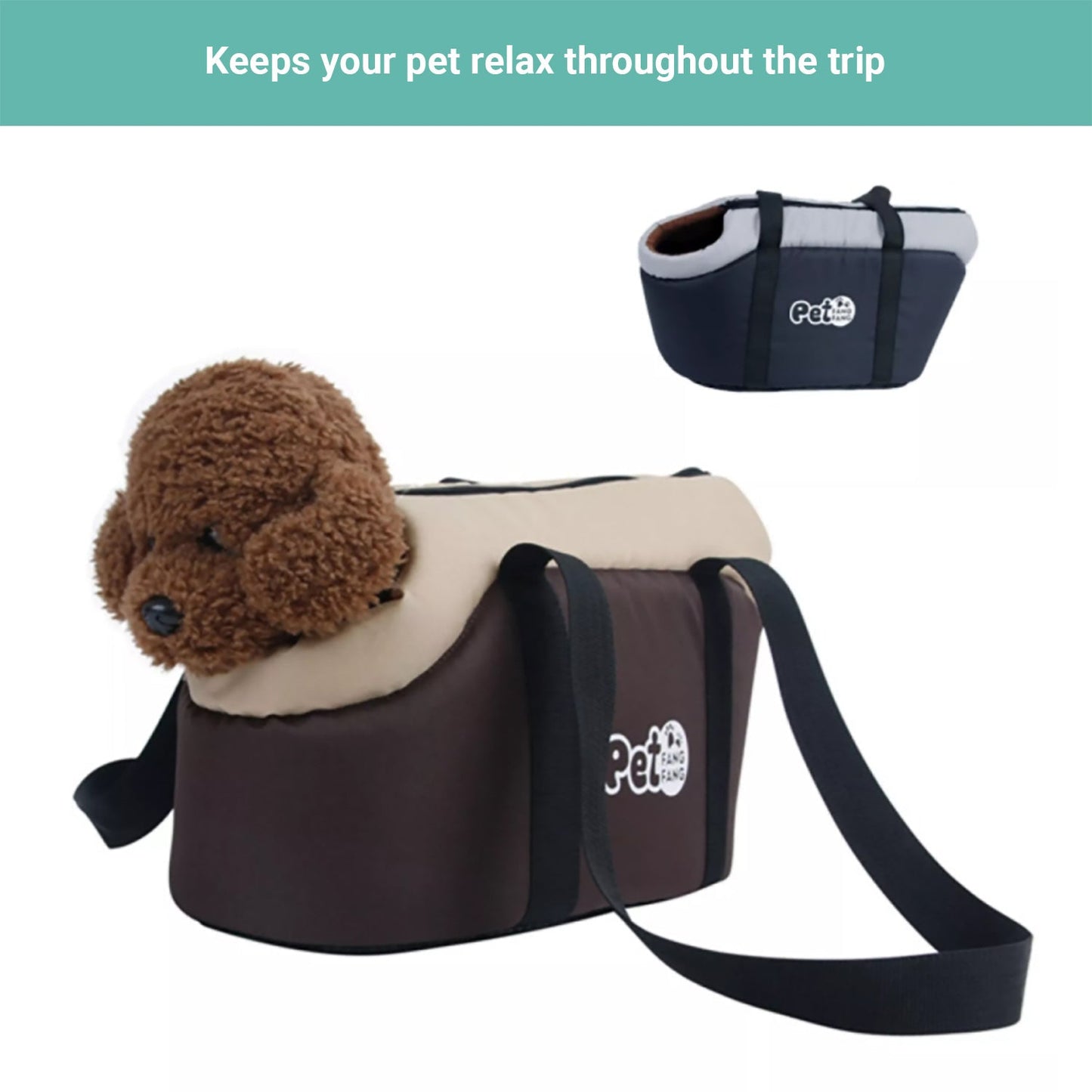 Pipers Pet Carrier Purse Warm Foam Sponge Travel Bag Cat Dog Portable Warm Fluff