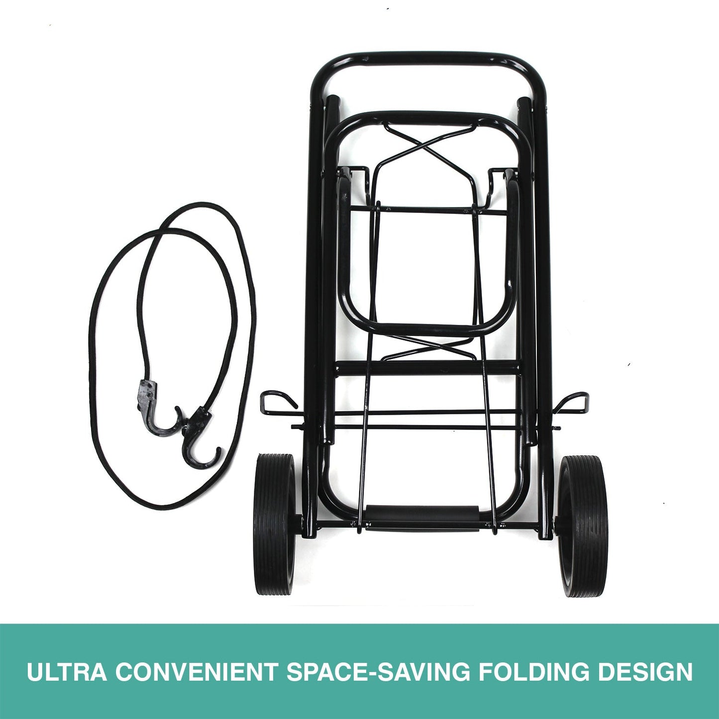 Shopping Cart Steel Trolley Carts Bag Foldable Luggage Wheels Folding Basket
