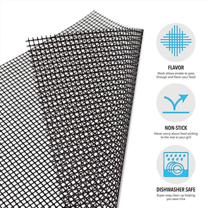 Landen BBQ Mesh Grill Mat Non-Stick Liner Cooking Barbecue Sheet Wire Baking Pad