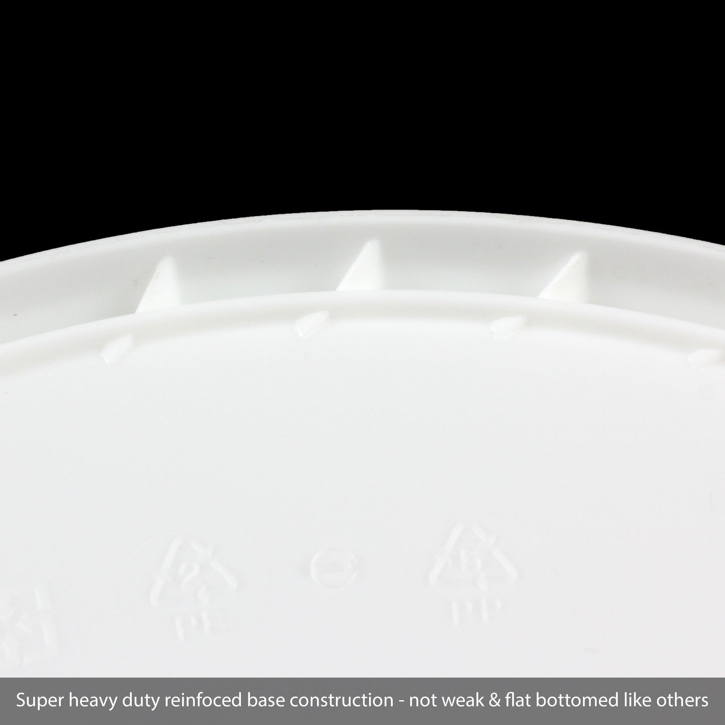 Plastic Bucket with Lid Buckets White 5L 10L 15L 20L Food Grade Pail Handle Bulk