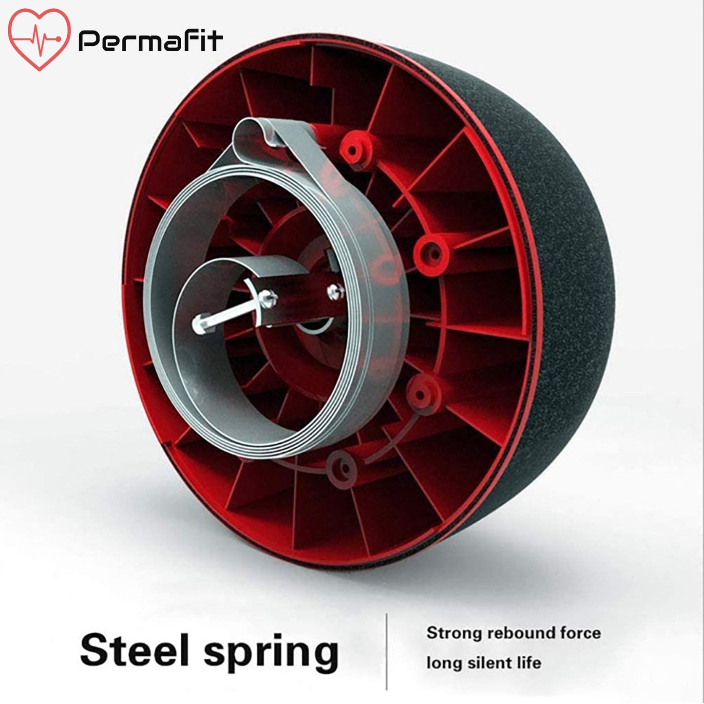 Permafit AB Roller Wheel Abdominal Exercise Trainer Workout Equipment Home Gym