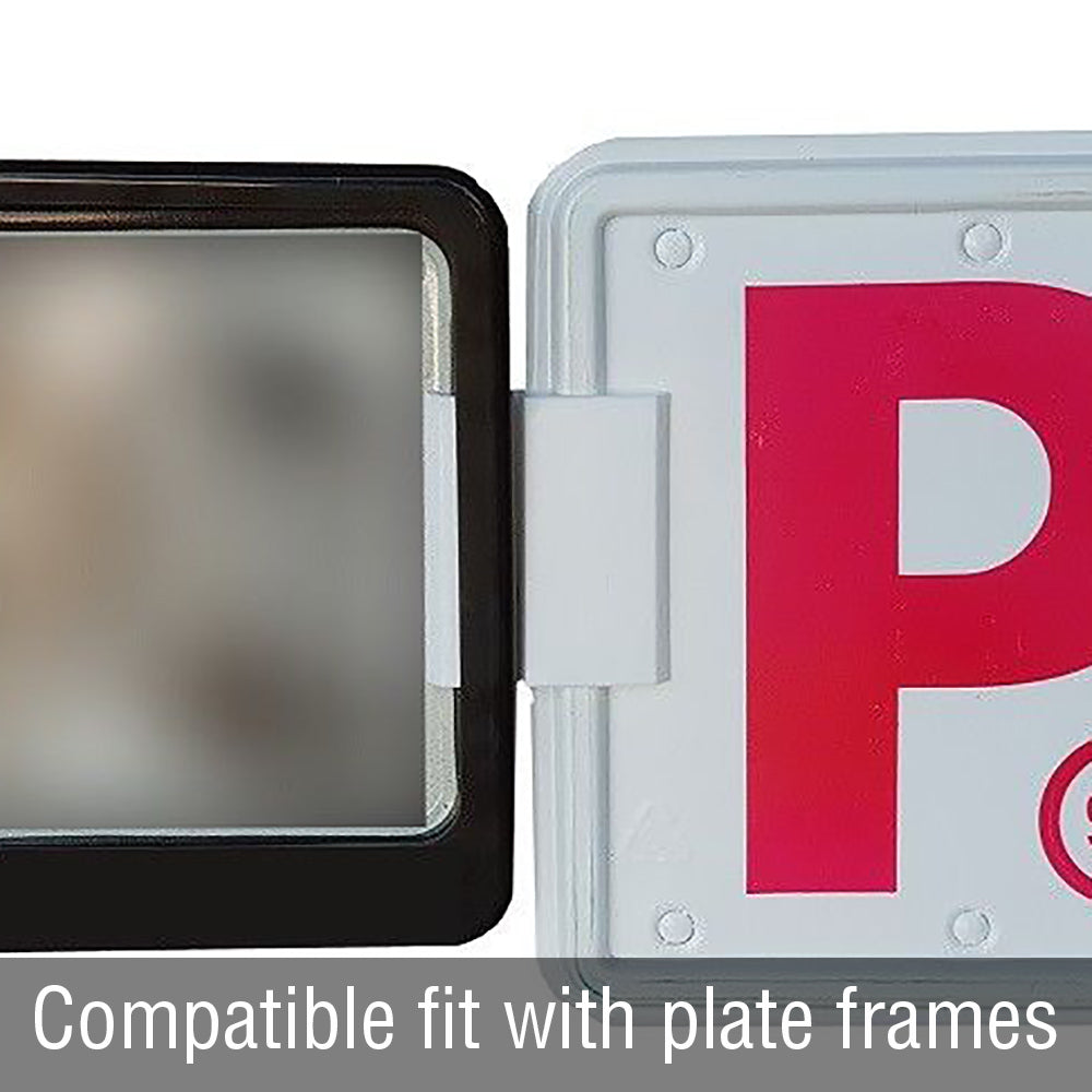 2x P Plate Clips White L Green Red Holder Car Number Set License NSW P1 P2 Free