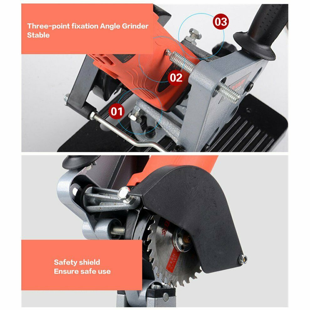 Titan Angle Grinder Stand Bracket Holder Support Cutting Base Metal Adjustable