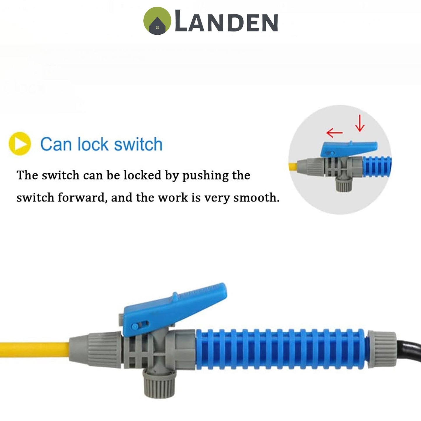Landen High Pressure Sprayer Garden Water Chemical Pump Bottle Portable 3/5/8L