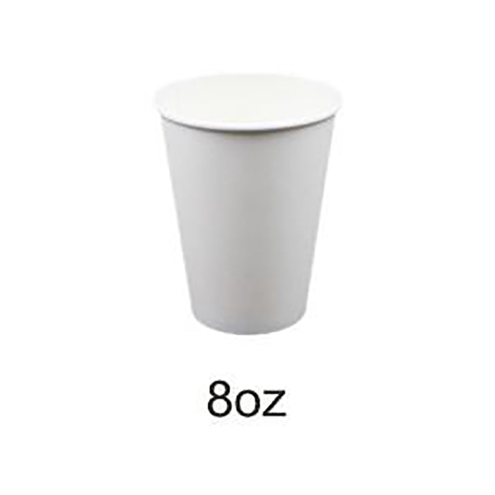 Disposable Paper Cups Coffee Takeaway 8 12 16oz Single Wall Drink Tea Water Bulk - Simply Homeware