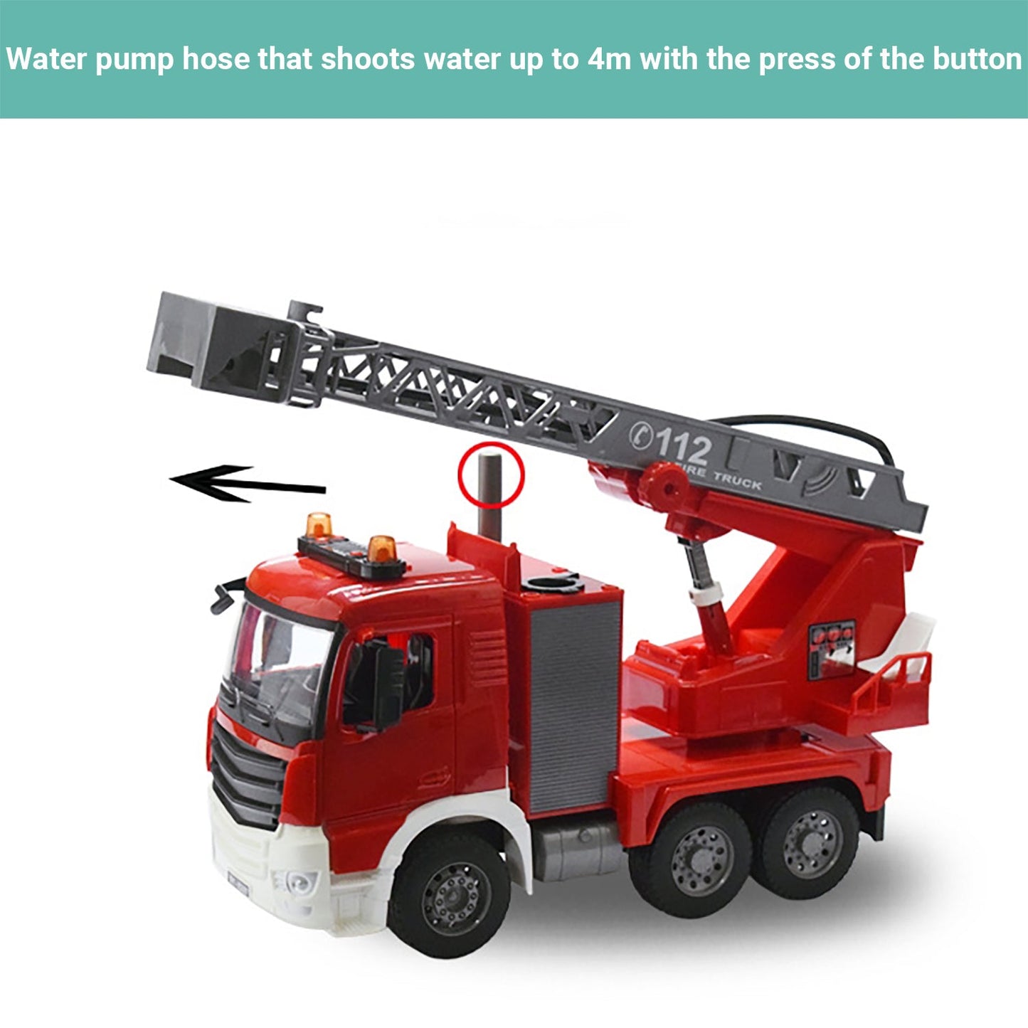 Truboo Construction Truck Toy Kids Large Vehicle Excavator Fire Engine Dumper