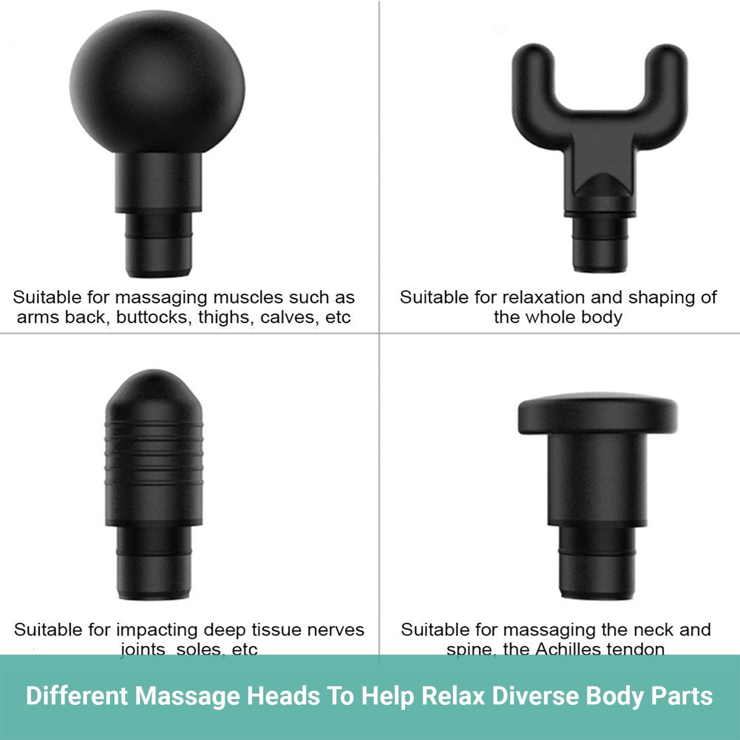 Kartech 6 Heads Massage Facia Gun Deep Tissue LCD Vibration Muscle Therapy