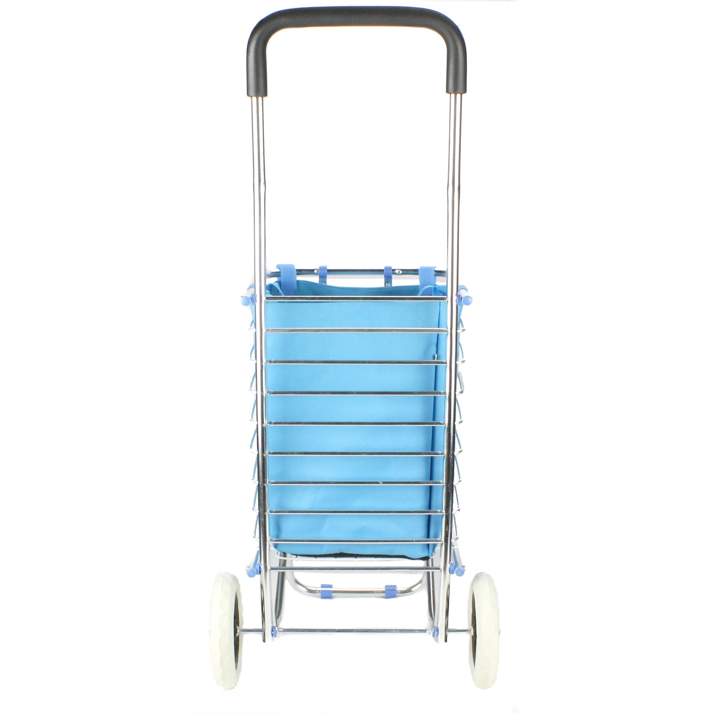 Shopping Cart Carts Trolley Aluminium Foldable Luggage Wheels Folding Basket Bag