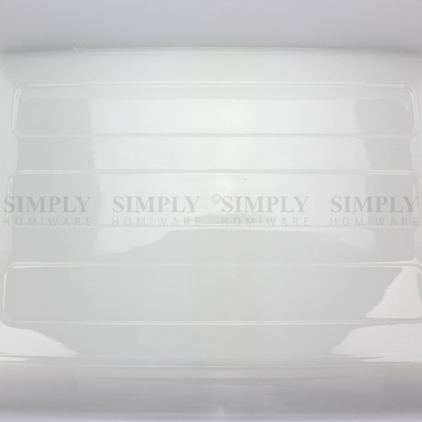 2x Storage Tray Basket Plastic Organiser Trays Tub Container Organizer White - Simply Homeware