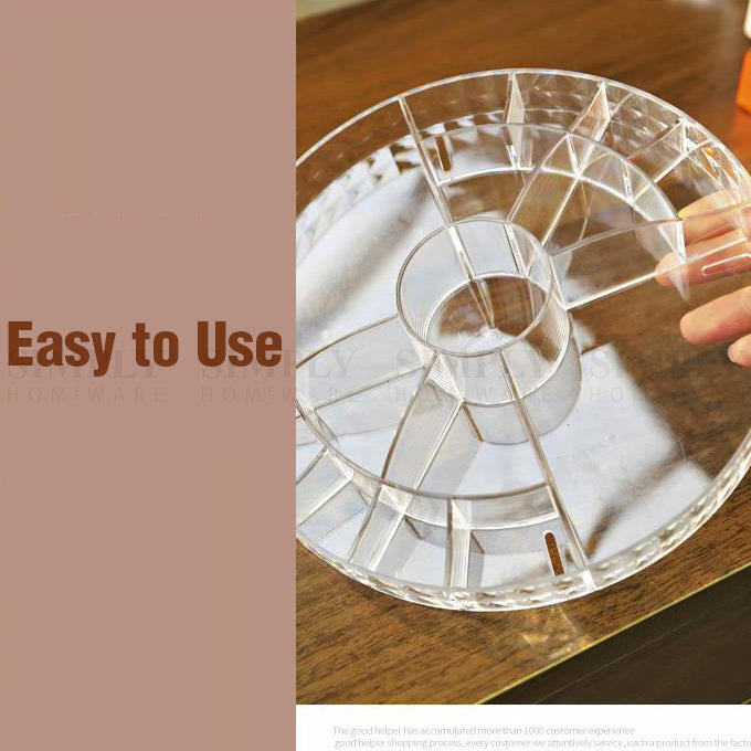 Jewellery Display Stand Acrylic Earring Necklace Ring Storage Holder Rack Clear - Simply Homeware