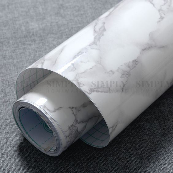 Wall Paper Rolls Marble Wood Brick Adhesive Home Wallpaper Decal Brown Stone - Simply Homeware