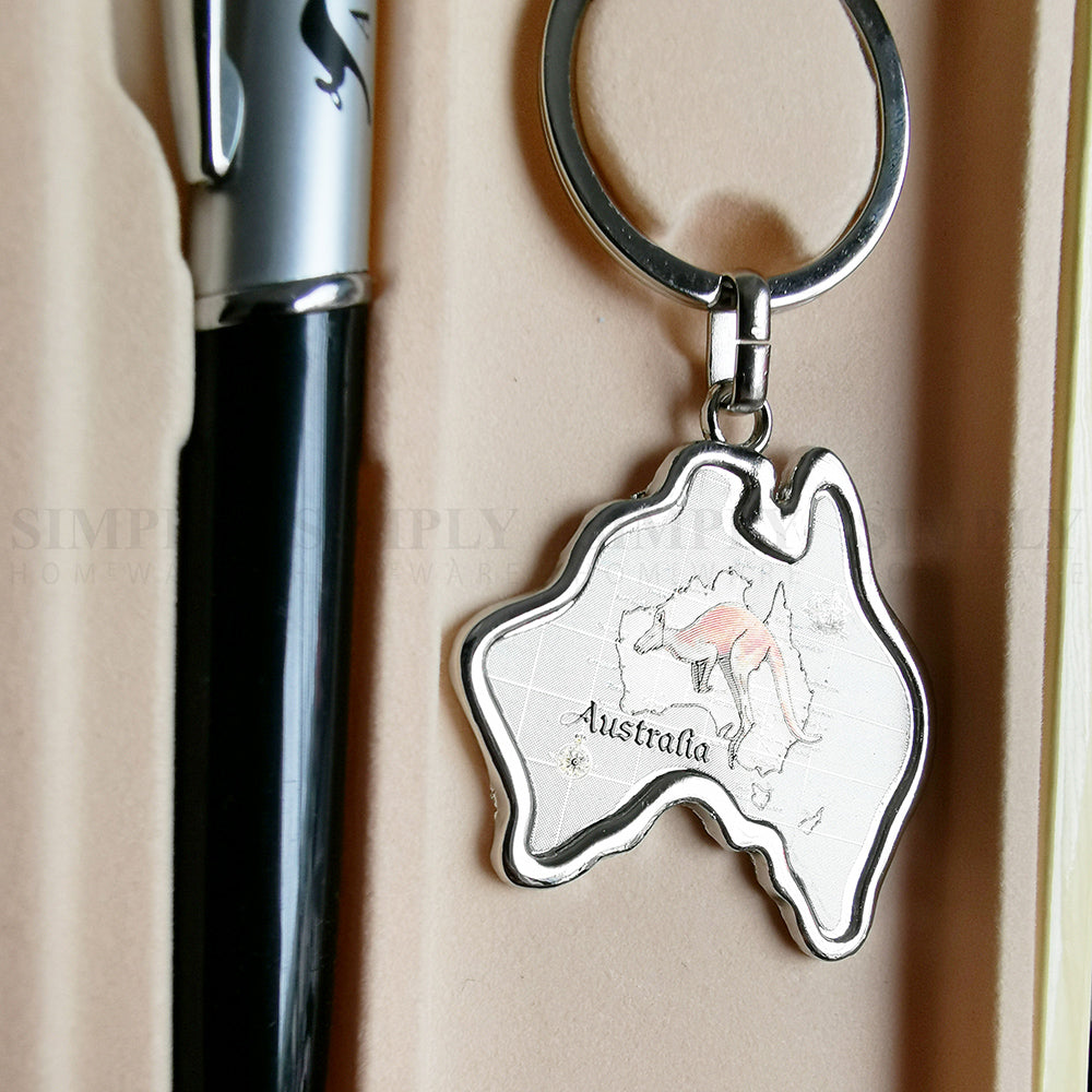 Australian Souvenirs Pen and Keychain Set Keyring Bulk Aussie Gift $100 Money - Simply Homeware
