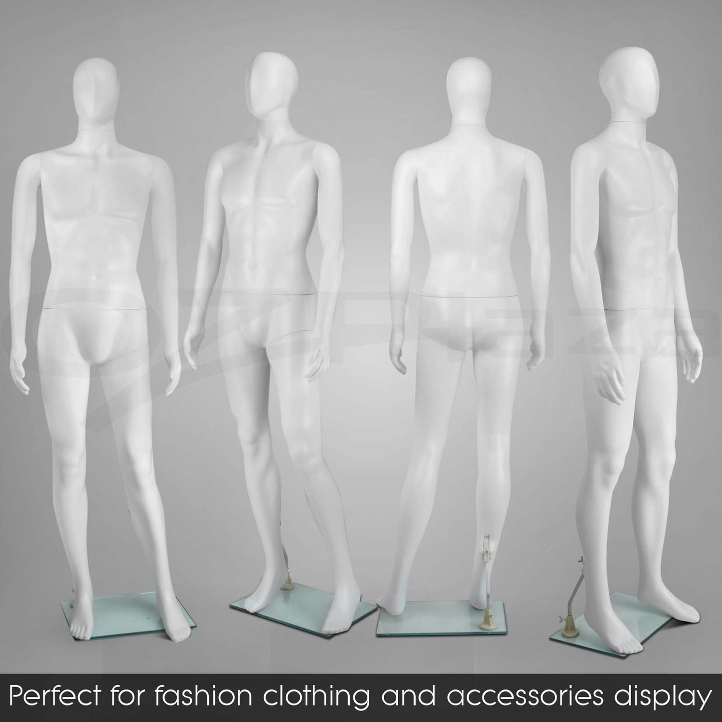 Full Body Mannequin Female Male Clothes Display Torso White Black Adjustable 185 - Simply Homeware