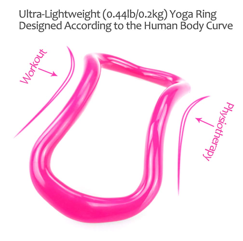 2x Crocox Yoga Ring Pilates Band Strength Training Anatomy Gym Workout Back Pain