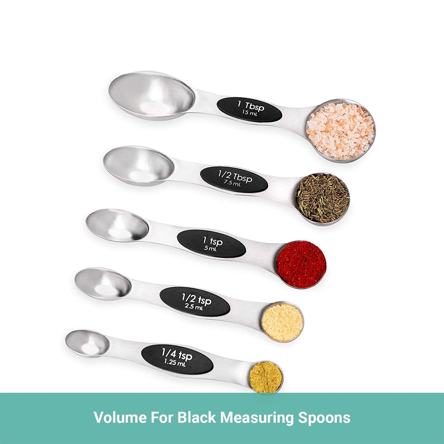 Lecluse Stainless Steel Measuring Spoons Cups Set Metal Tablespoon Tools 11PCS