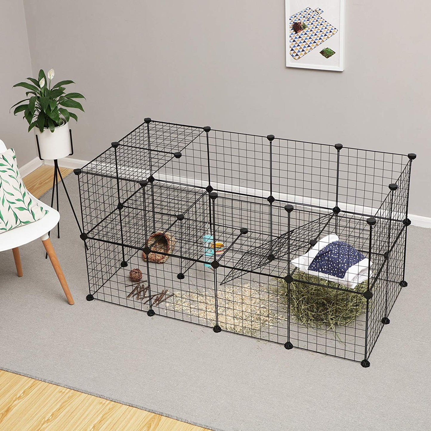 Pipers Pet Fence Cage Dog Puppy Playpen Enclosure Panels Customizable Foldable