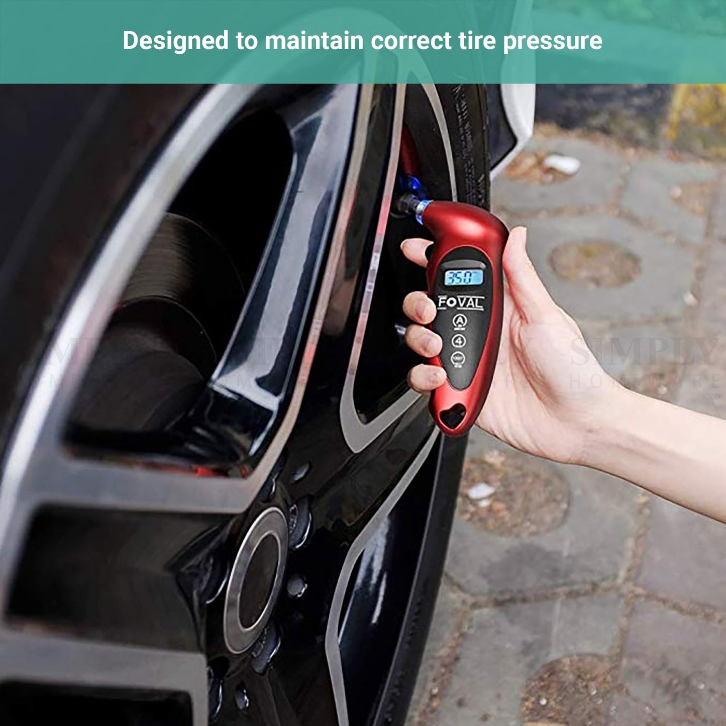 Kartech Tyre Pressure Gauge Digital Instant Read Car Bicycle Monitoring System