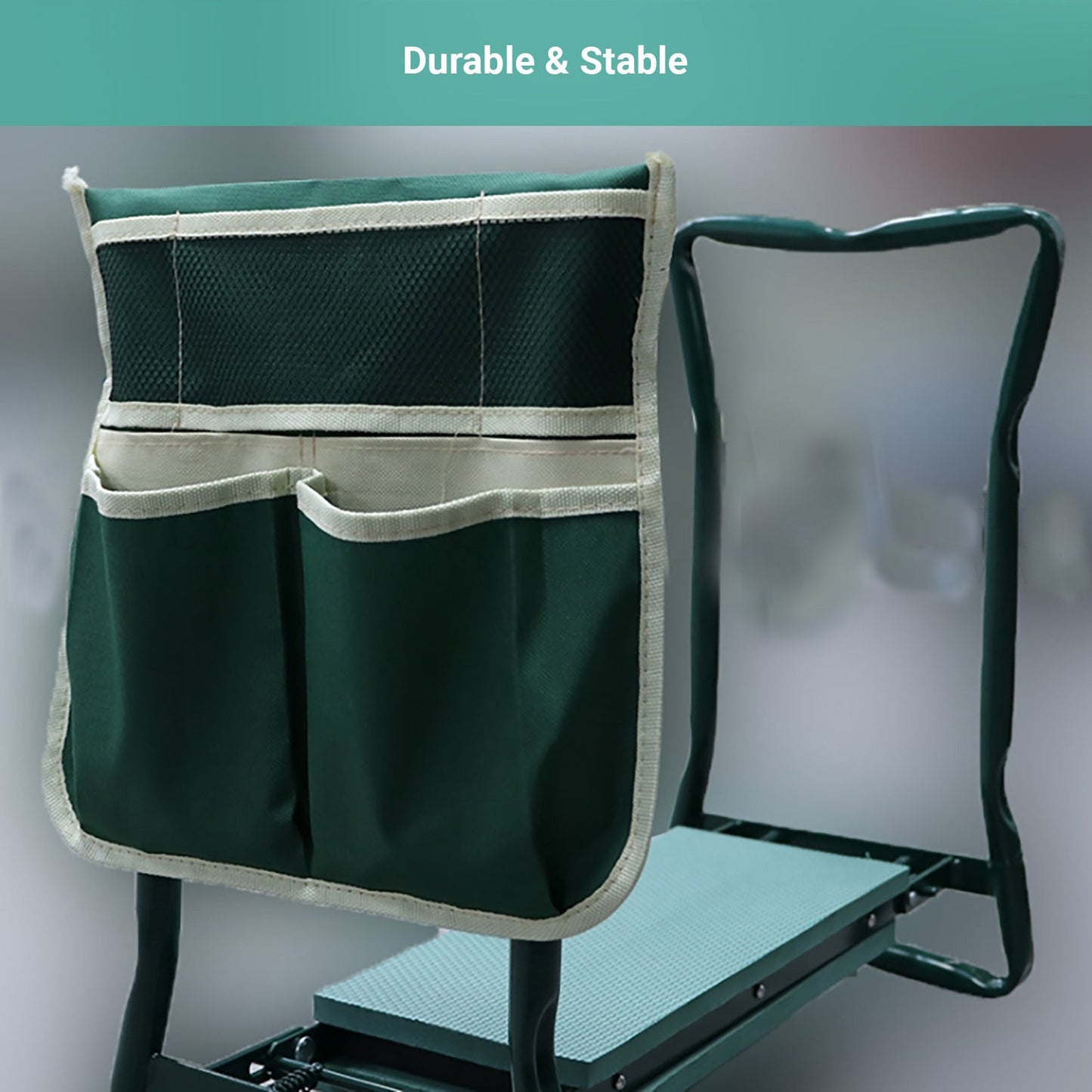Landen Garden Kneeler & Seat Portable Bench Foldable Stool EVA Foam Bag Pouch