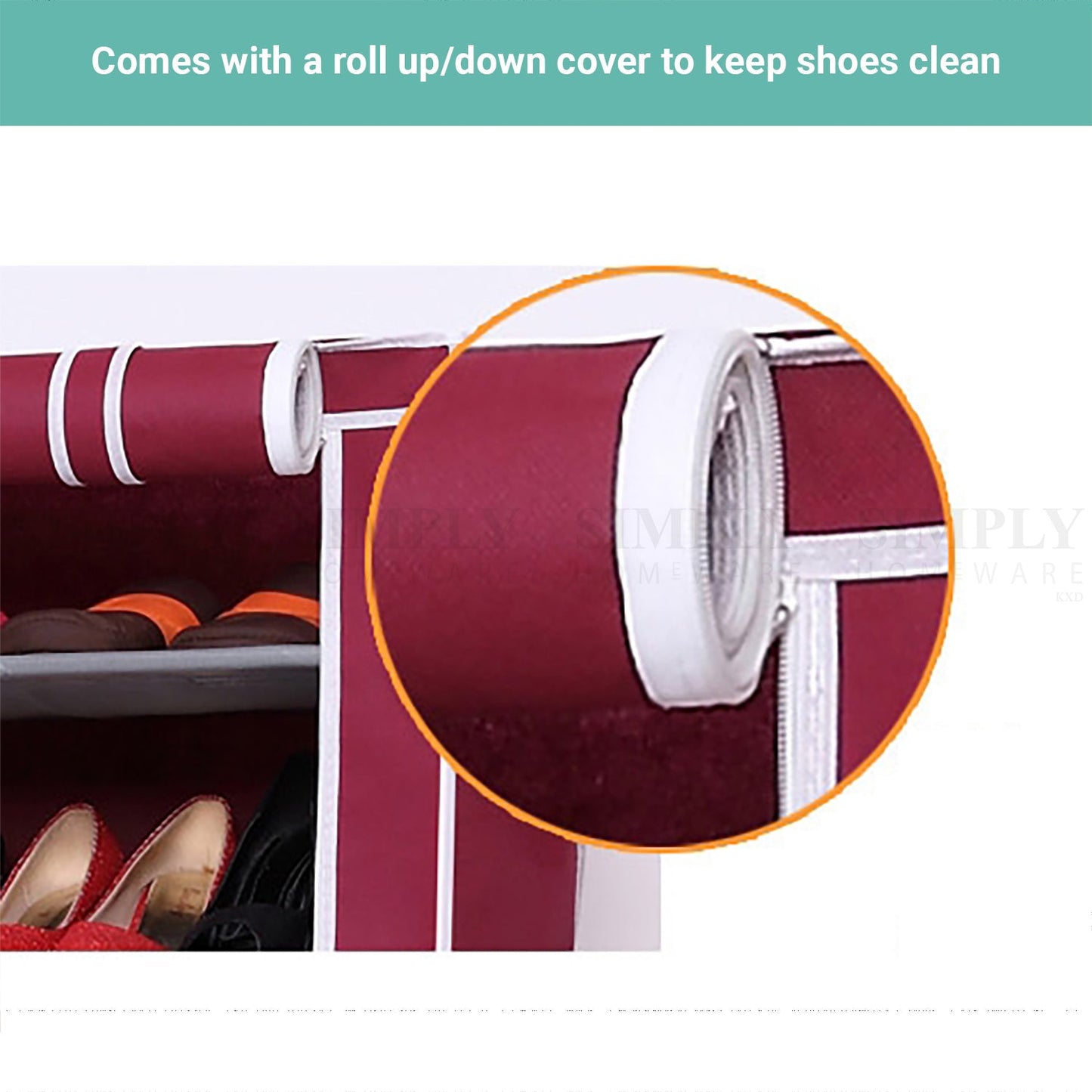 Lecluse 9 Tier Shoe Rack Portable Storage Organizer Nonwoven Wardrobe 27 Pairs