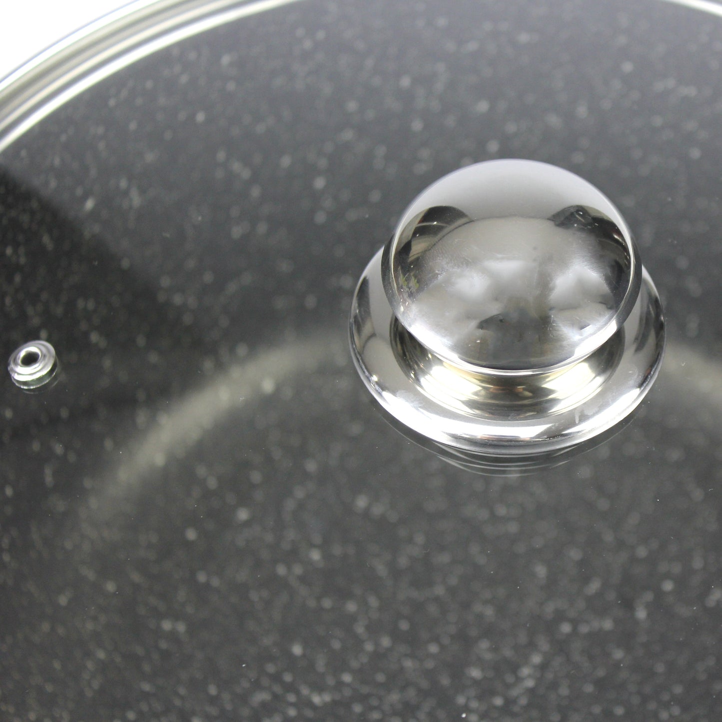 Non Stick Casserole Stockpot Saucepan Cookware Aluminium Marble Black Glass Lids
