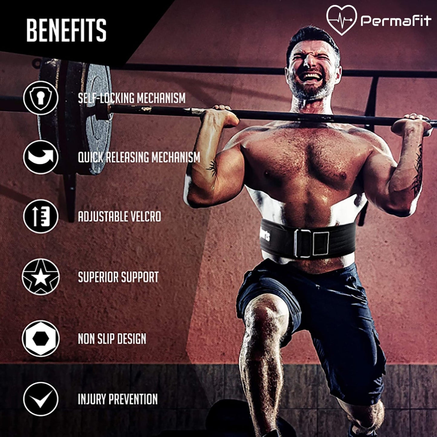 Permafit Waist Trainer Men Trimmer Belt Women Weight Loss Compression Shapewear