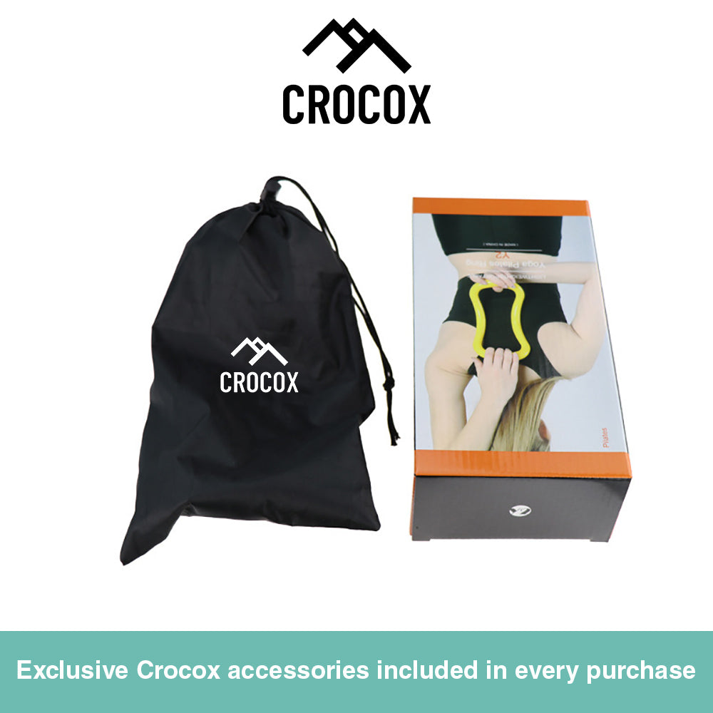 2x Crocox Yoga Ring Pilates Band Strength Training Anatomy Gym Workout Back Pain