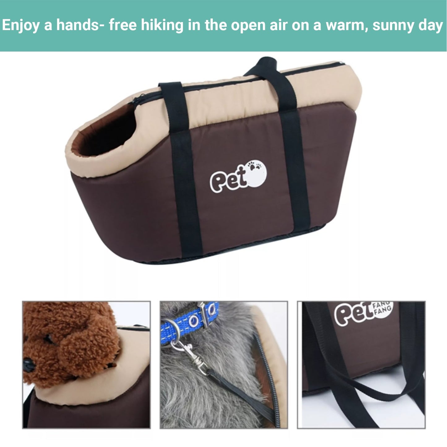 Pipers Pet Carrier Purse Warm Foam Sponge Travel Bag Cat Dog Portable Warm Fluff