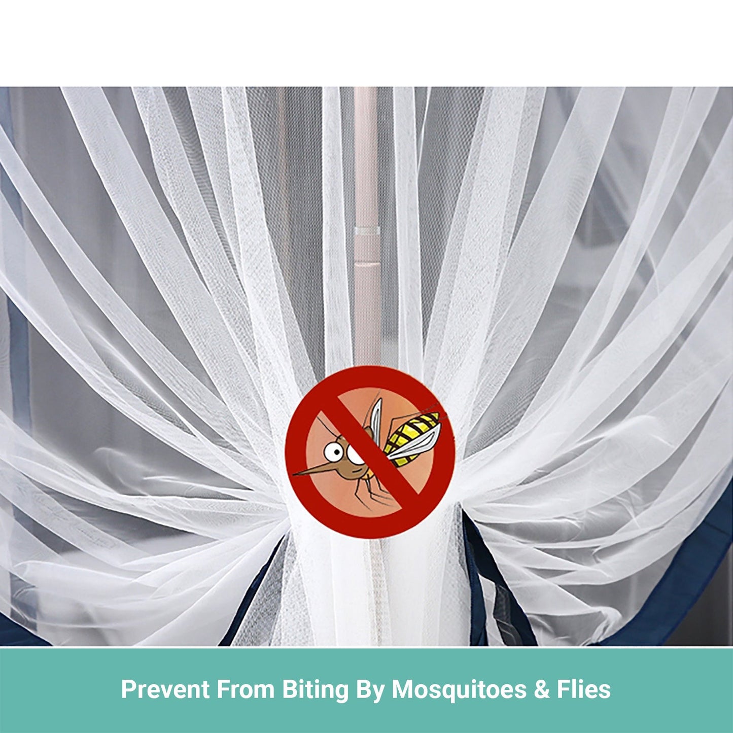 Lecluse Romantic Mosquito Curtain 4 Corner Bed Canopy King Queen Size Netting