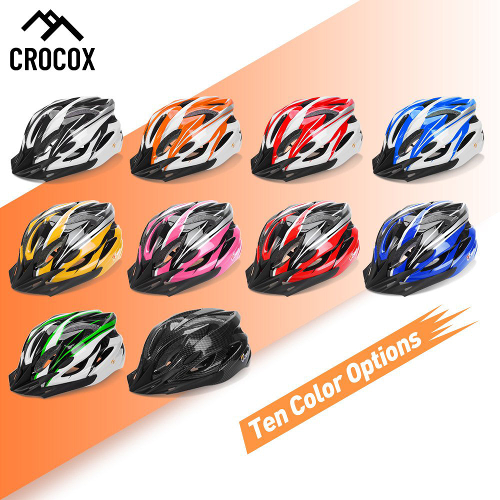 Crocox Cycling Helmets Bicycle Light Road Bike Adults Men Pad Cover Unisex S M L