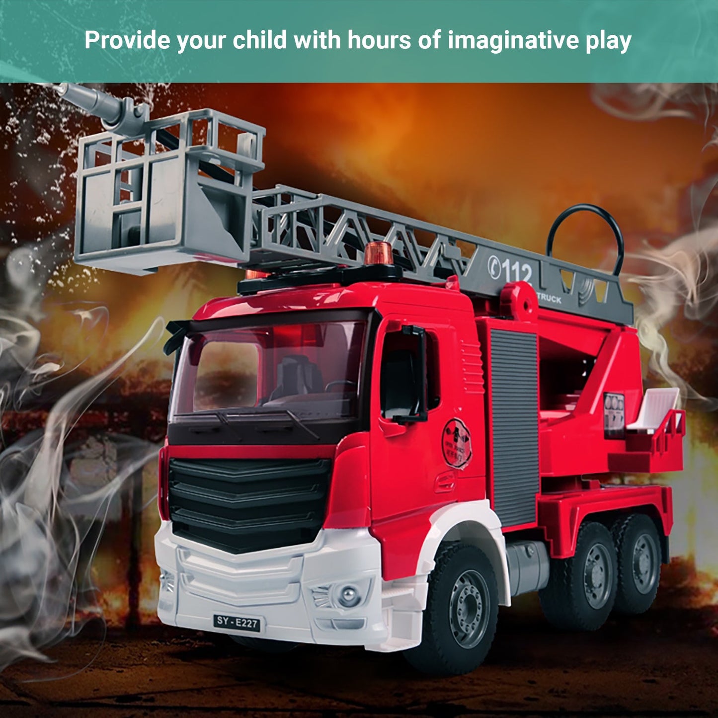 Truboo Construction Truck Toy Kids Large Vehicle Excavator Fire Engine Dumper