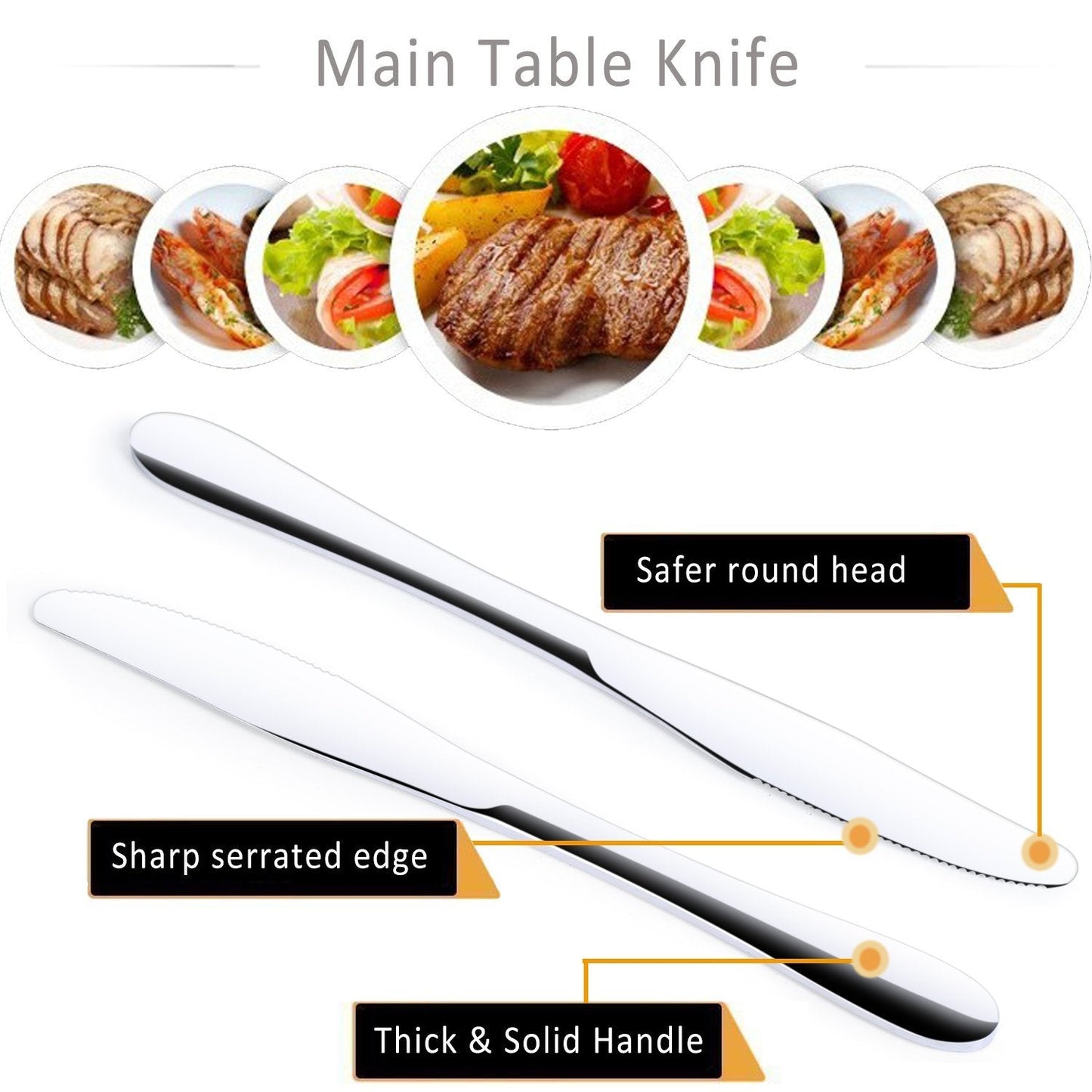 Stainless Steel Cutlery Set Silver Spoon Fork Knife Teaspoon Teafork Bulk Dinner