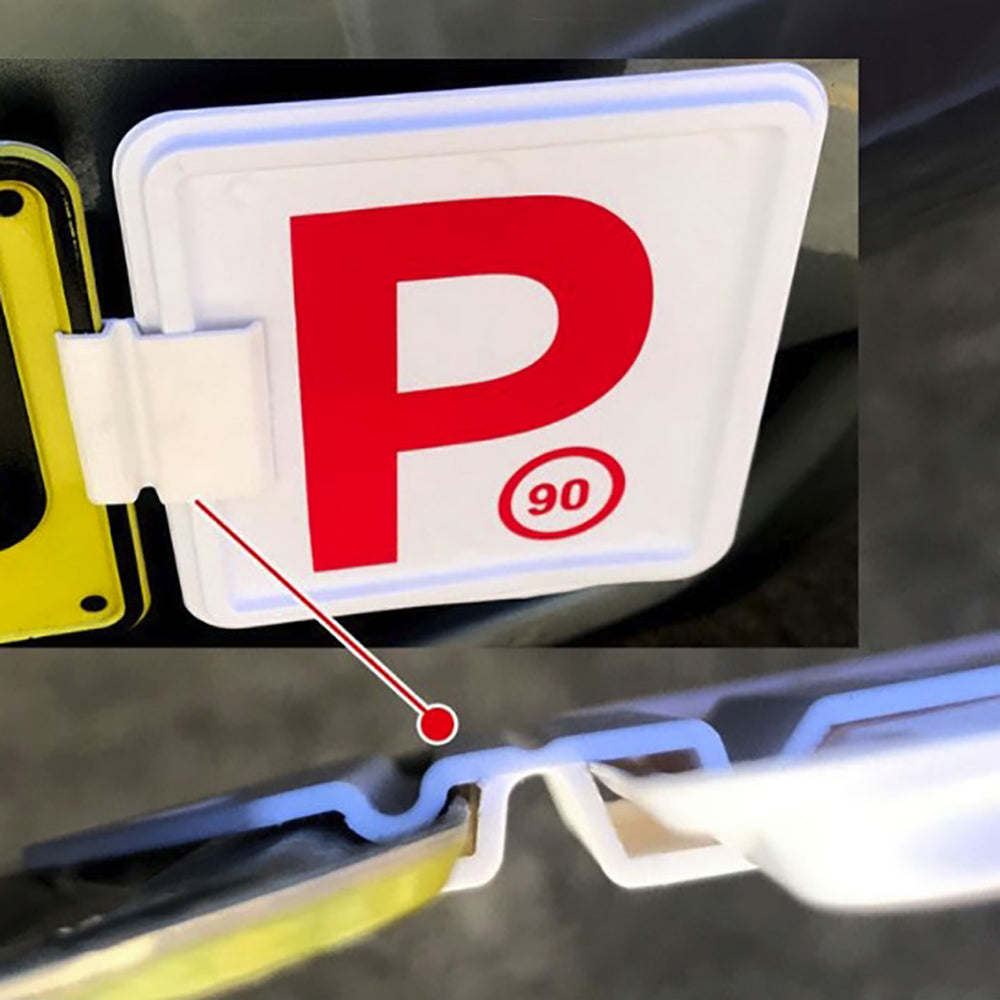 2x P Plate Clips White L Green Red Holder Car Number Set License NSW P1 P2 Free