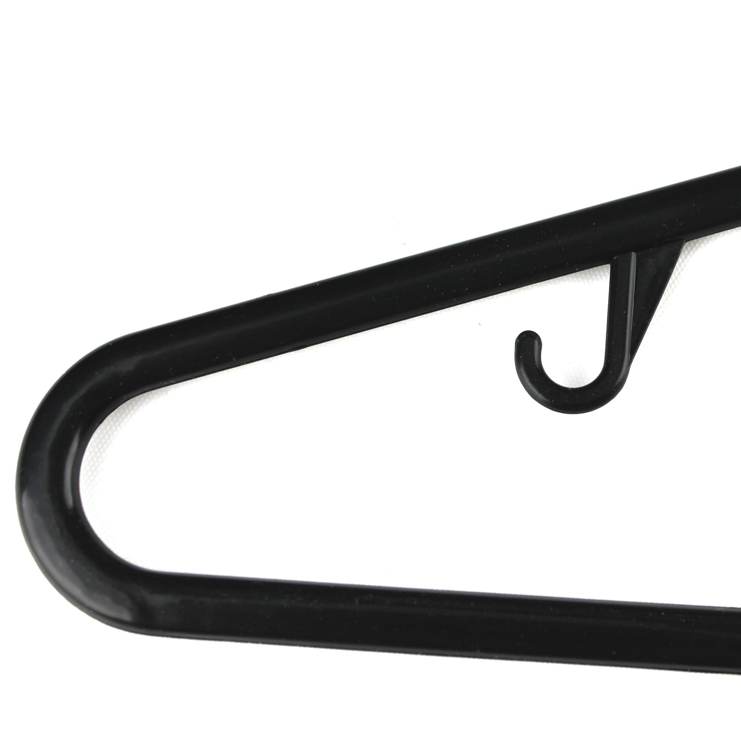 Plastic Coat Hangers Clothes Bulk Black Clothing Coathangers Shirt Suit Fixed
