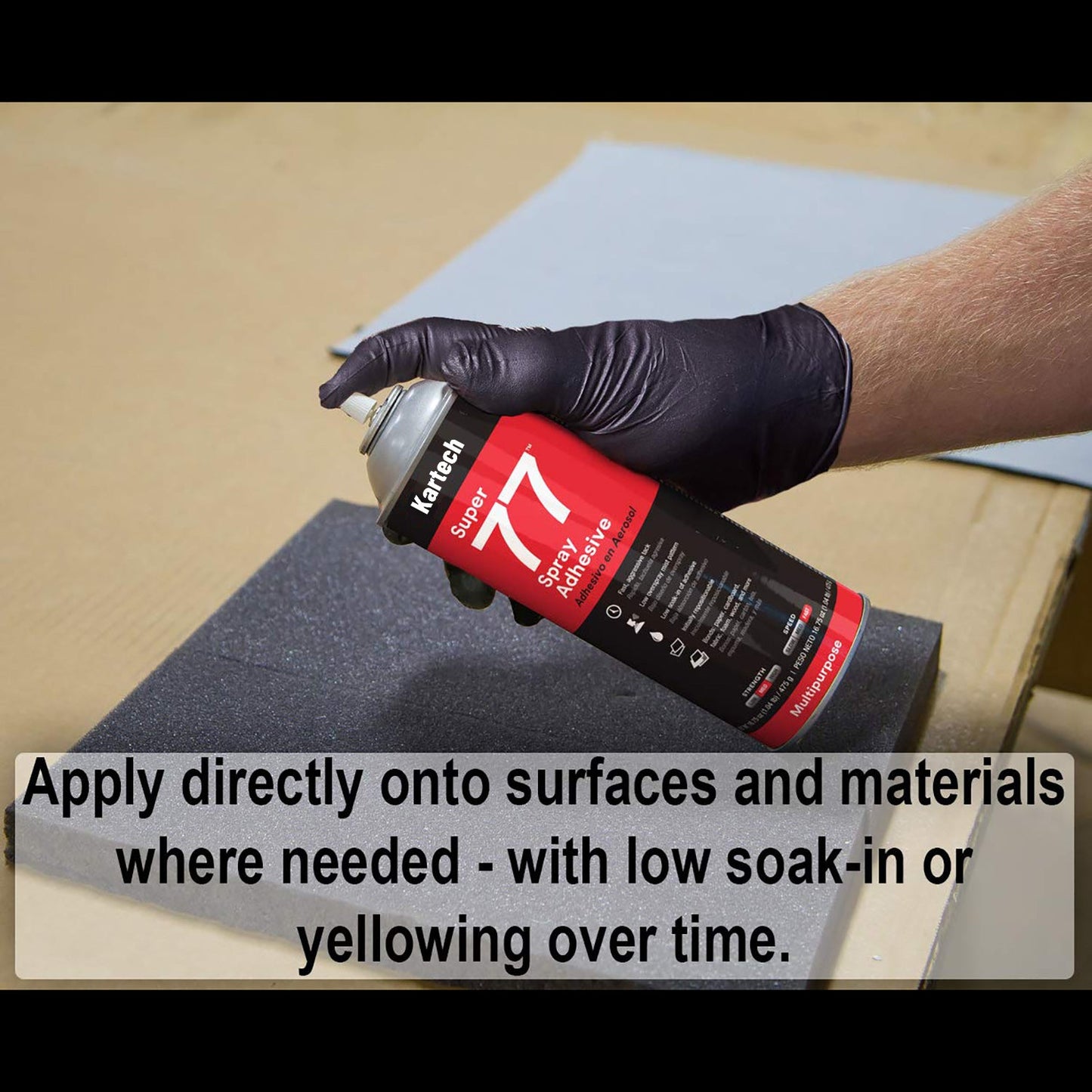 Kartech Spray Adhesive Glue Super Contact Strong Aerosol Can Wall Acoustic Foam