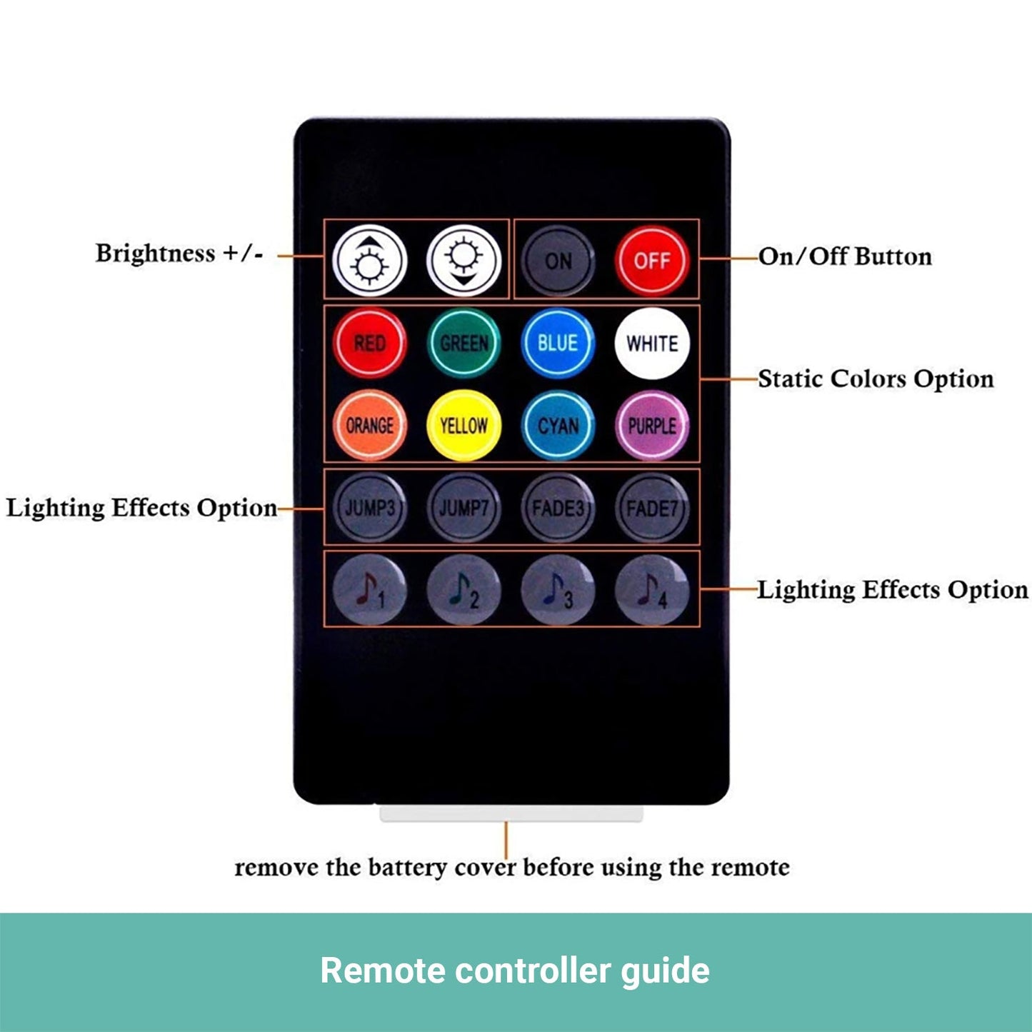 Kartech Car Interior Lights LED Wireless Decorative Music Strip Atmosphere Bar
