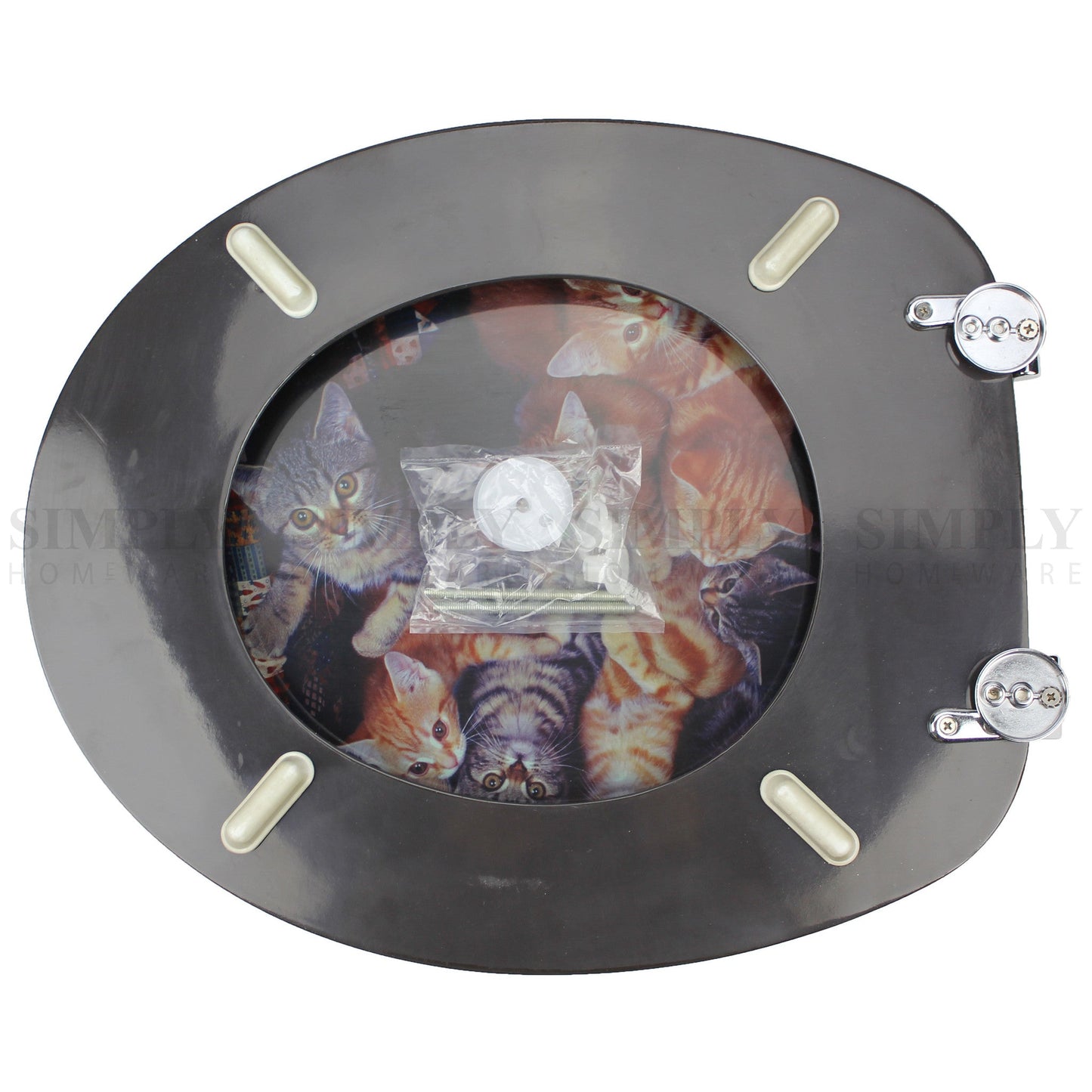 Toilet Seat and Cover Lid Designer Hard Bathroom Covers WC Bath Seat Lids - Simply Homeware